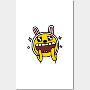 KakaoTalk Friends Muzi (Ecstatic) Posters and Art